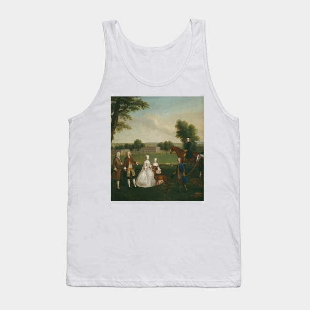 Thomas Lister and Family at Gisburne Park by Arthur Devis Tank Top by Classic Art Stall